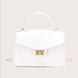 Turn-lock Flap Chain Satchel Purse